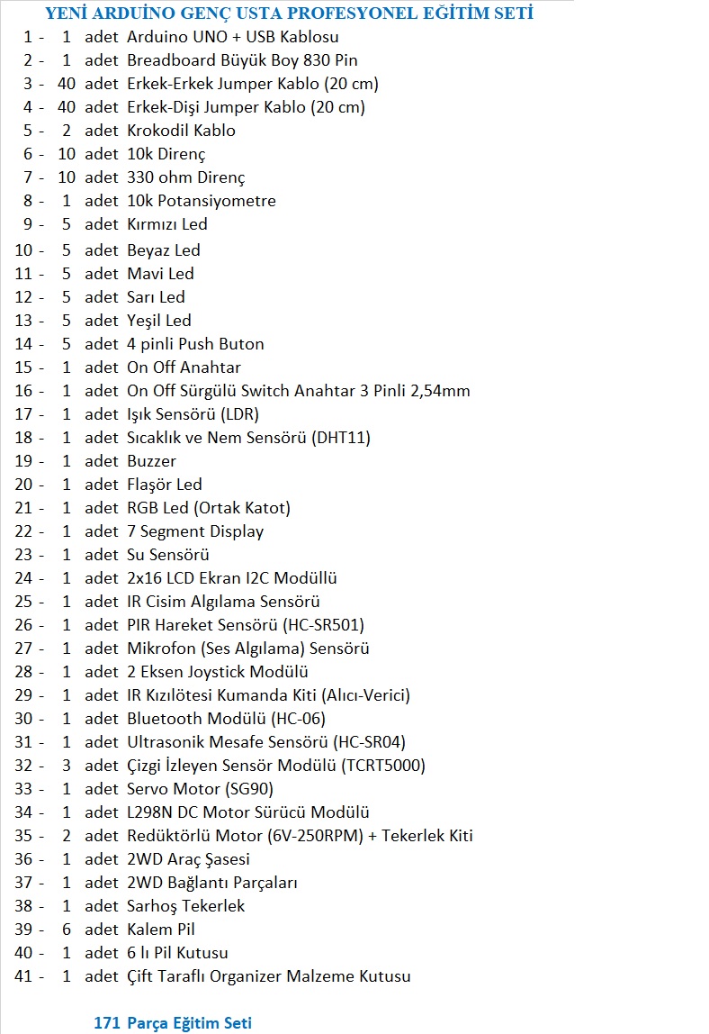 YENİ%20ROBOTİK%20KODLAMA%20ARDUİNO%20GENÇ%20USTA%20PROFESYONEL%20EĞİTİM%20SETİ