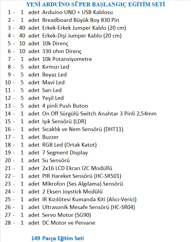 YENİ%20ROBOTİK%20KODLAMA%20ARDUİNO%20SÜPER%20BAŞLANGIÇ%20EĞİTİM%20SETİ