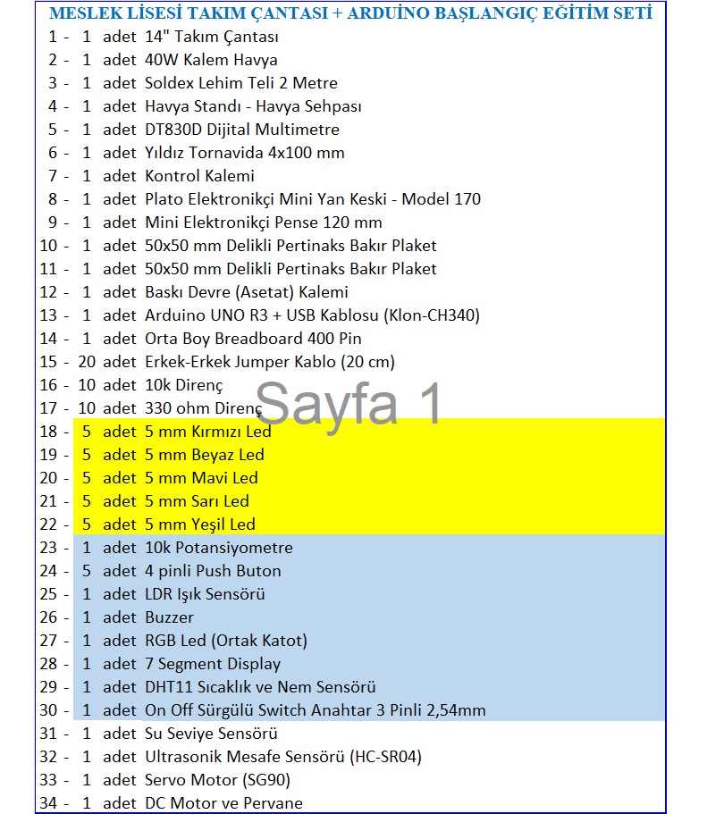 MESLEK%20LİSESİ%20TAKIM%20ÇANTASI%20+%20ARDUİNO%20BAŞLANGIÇ%20EĞİTİM%20SETİ