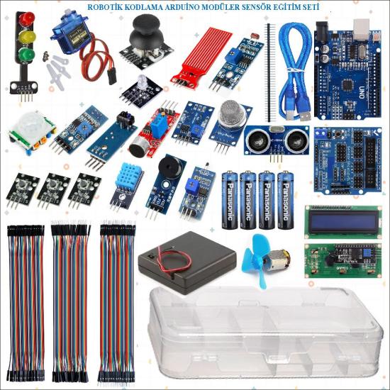 Robotik Kodlama Arduino Modüler Sensör Eğitim Seti